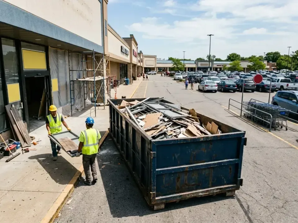 retail-store-renovation-debris-003 — frequently asked questions, Roll-off Dumpster Rentals in Huntingtown, MD